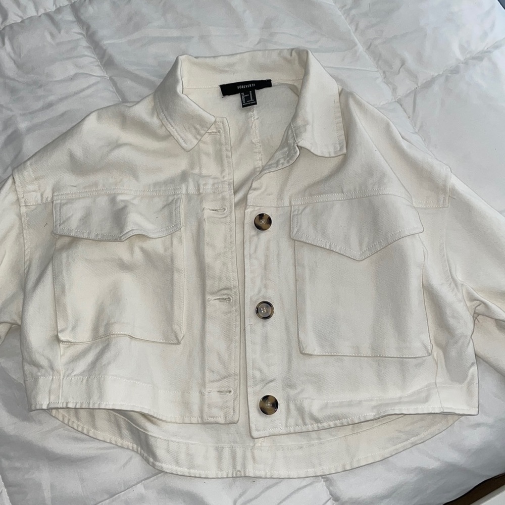 Forever 21 Cream, cropped jacket